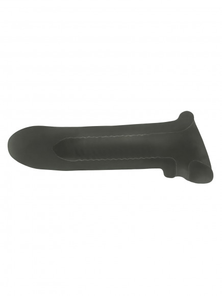 Черный фаллоудлинитель Titan - 16,5 см. Черный фаллоудлинитель Titan - 16,5 см.