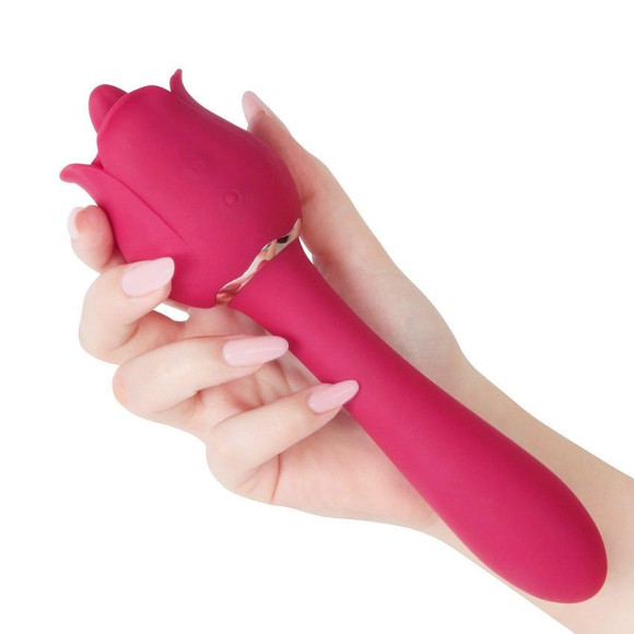 Розовый вибромассажер Rose Pro 6 - 21,4 см. Розовый вибромассажер Rose Pro 6 - 21,4 см.