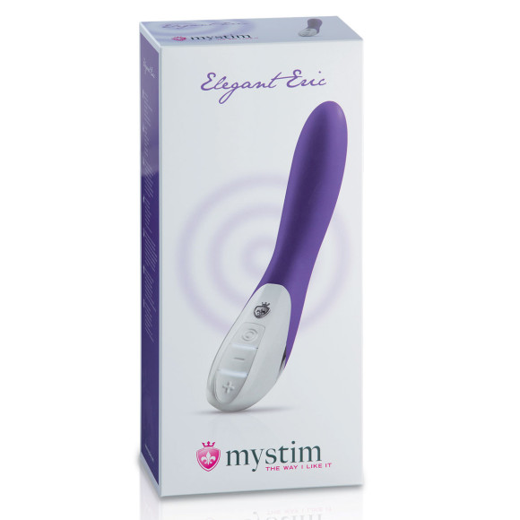 Фиолетовый вибратор Mystim Elegant Eric - 27 см. Фиолетовый вибратор Mystim Elegant Eric - 27 см.