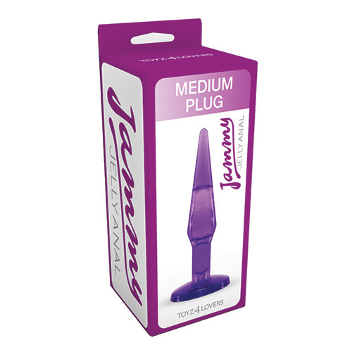 Фиолетовый анальный плаг среднего размера JAMMY JELLY ANAL MEDIUM PLUG VIOLET - 14 см. Фиолетовый анальный плаг среднего размера JAMMY JELLY ANAL MEDIUM PLUG VIOLET - 14 см.