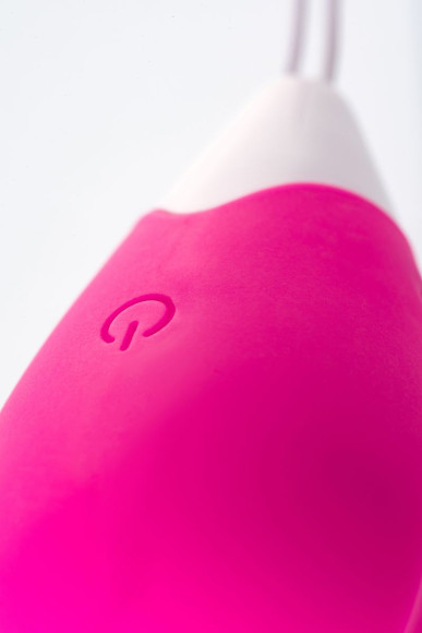 Розово-белое виброяйцо с пультом ДУ Розово-белое виброяйцо с пультом ДУ