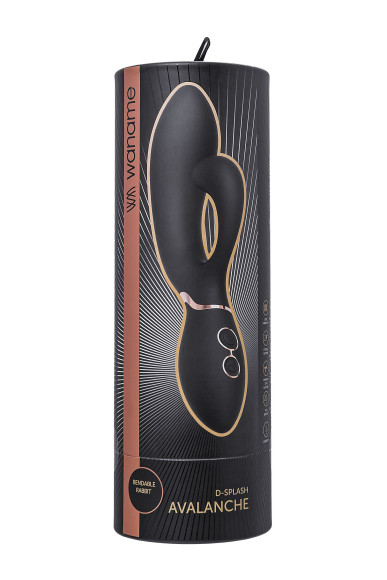 Черный вибратор Avalanche с «танцующим» клиторальным стимулятором - 20,5 см. Черный вибратор Avalanche с «танцующим» клиторальным стимулятором - 20,5 см.