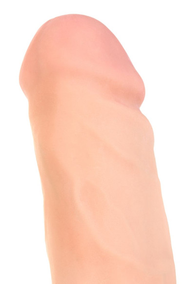 Телесный реалистичный вибратор Ian - 20 см. 