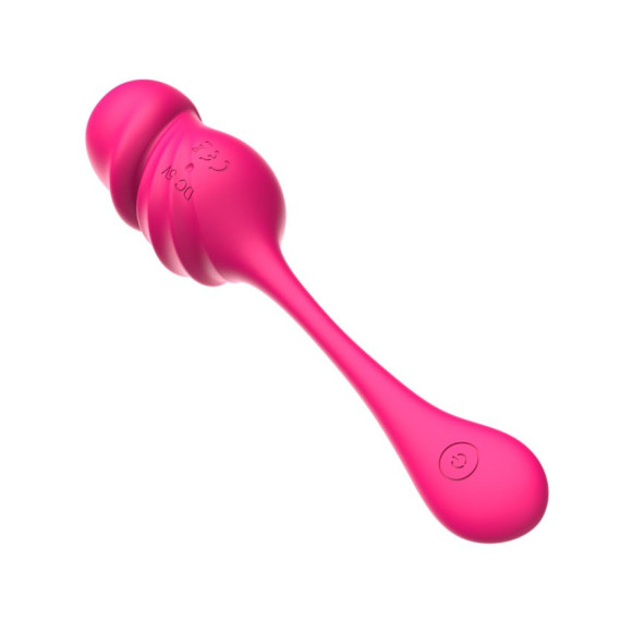 Розовое фигурное виброяйцо с пультом ДУ Розовое фигурное виброяйцо с пультом ДУ