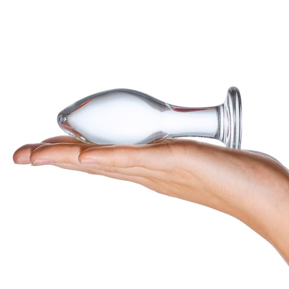 Прозрачная округлая анальная пробка Classic Glass Butt Plug - 10 см. Прозрачная округлая анальная пробка Classic Glass Butt Plug - 10 см.