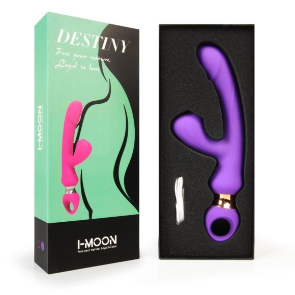 Фиолетовый вибратор-кролик с вакуумной стимуляцией клитора - 24,6 см. Фиолетовый вибратор-кролик с вакуумной стимуляцией клитора - 24,6 см.