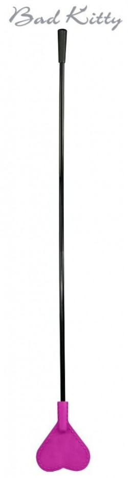 Пластиковый стек с силиконовым сердечком на конце - 44 см. Пластиковый стек с силиконовым сердечком на конце - 44 см.