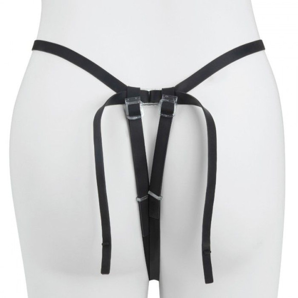 Черный полый страпон с вибрацией Mojo Ghia - 16 см. Черный полый страпон с вибрацией Mojo Ghia - 16 см.