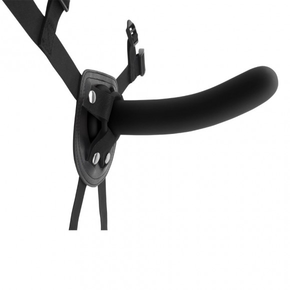 Черный страпон Raw Recruit Strap-On L - 17,7 см. Черный страпон Raw Recruit Strap-On L - 17,7 см.