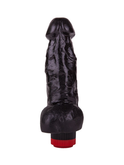Чёрный фаллический вибромассажёр - 17,8 см. Чёрный фаллический вибромассажёр - 17,8 см.