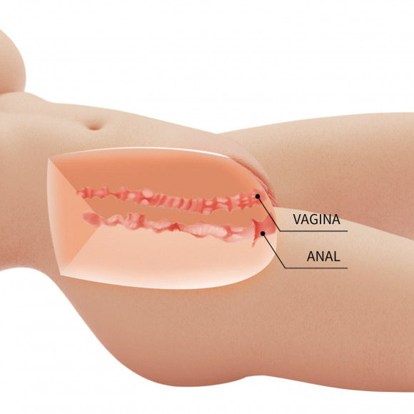 Телесный мастурбатор-торс Tiffany