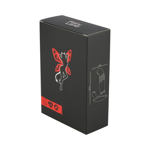 Черный вибростимулятор предстательный железы - 14,3 см. Черный вибростимулятор предстательный железы - 14,3 см.