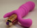 Розовый рельефный вибромассажёр для стимуляции точки G - 12 см. Розовый рельефный вибромассажёр для стимуляции точки G - 12 см.