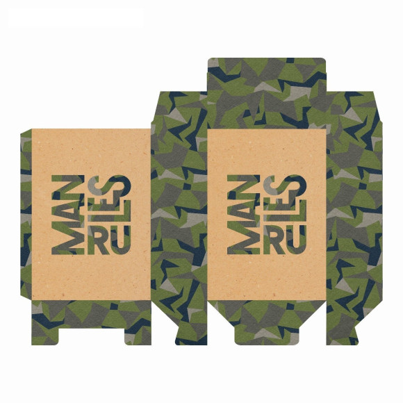 Складная коробка Man rules - 16 х 23 см. Складная коробка Man rules - 16 х 23 см.