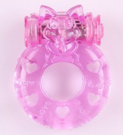 Розовое виброкольцо Задорный кролик Розовое виброкольцо Задорный кролик
