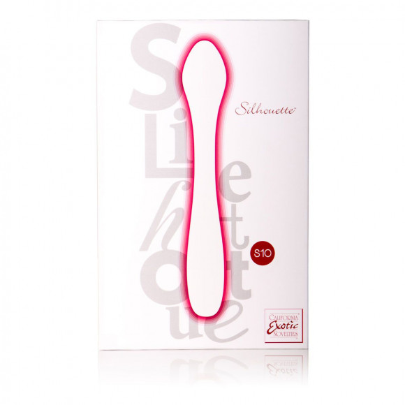 Красный перезаряжаемый вибратор Silhouette S10 - 16,5 см.