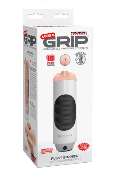 Мастурбатор-вагина Mega Grip Vibrating Stroker Pussy Мастурбатор-вагина Mega Grip Vibrating Stroker Pussy