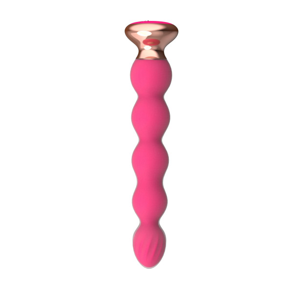 Розовый вибратор-ёлочка Mini Vibrator с пультом ДУ - 19 см. Розовый вибратор-ёлочка Mini Vibrator с пультом ДУ - 19 см.