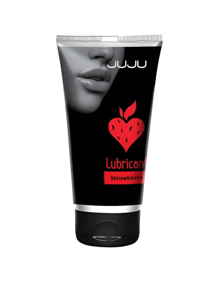 Съедобный лубрикант JUJU Strawberry с ароматом клубники - 50 мл. Съедобный лубрикант JUJU Strawberry с ароматом клубники - 50 мл.