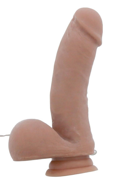 Телесный вибромассажер DARING DUKE - 18 см. Телесный вибромассажер DARING DUKE - 18 см.