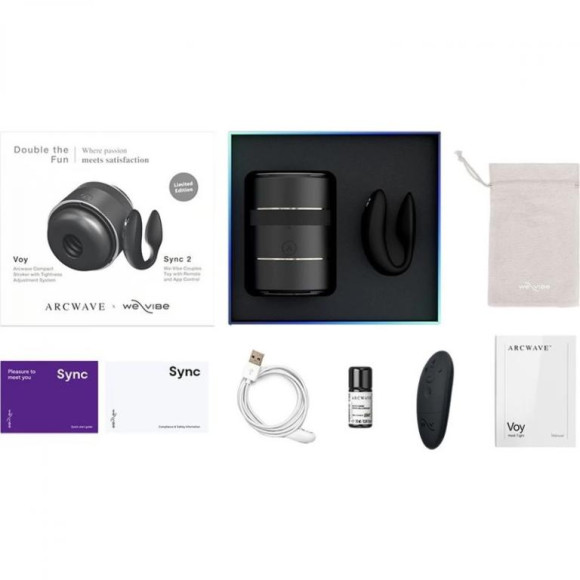 Набор для пар Double the Fun: мастурбатор ARCwave Voy и вибратор We-Vibe Sync 2 Набор для пар Double the Fun: мастурбатор ARCwave Voy и вибратор We-Vibe Sync 2