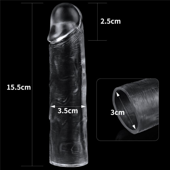 Прозрачная насадка-удлинитель Flawless Clear Penis Sleeve Add 1 - 15,5 см. Прозрачная насадка-удлинитель Flawless Clear Penis Sleeve Add 1 - 15,5 см.