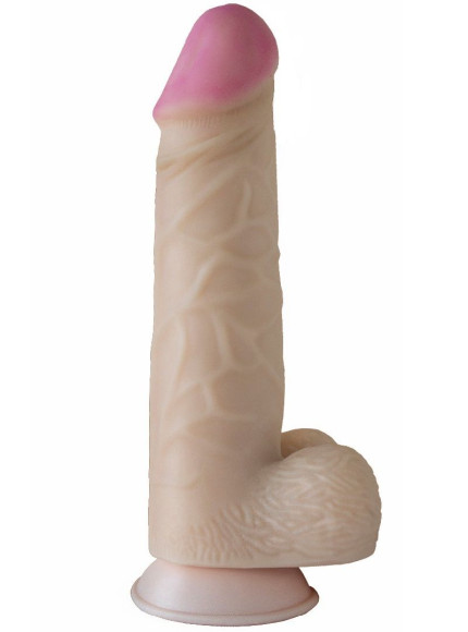 Телесный фаллоимитатор-гигант - 26 см. Телесный фаллоимитатор-гигант - 26 см.