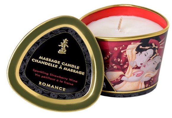 Массажная свеча Sparkling Strawberry Wine с ароматом клубничного вина - 170 мл. Массажная свеча Sparkling Strawberry Wine с ароматом клубничного вина - 170 мл.