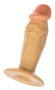 Пробка-фаллос телесного цвета - 11,5 см. Пробка-фаллос телесного цвета - 11,5 см.