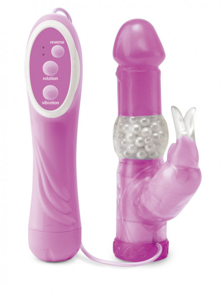 Розовый вибратор Rabbit Pearl