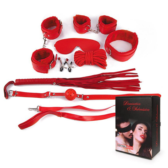 Пикантный красный набор БДСМ Пикантный красный набор БДСМ