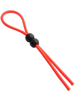 Красное силиконовое лассо с 2 бусинами Красное силиконовое лассо с 2 бусинами