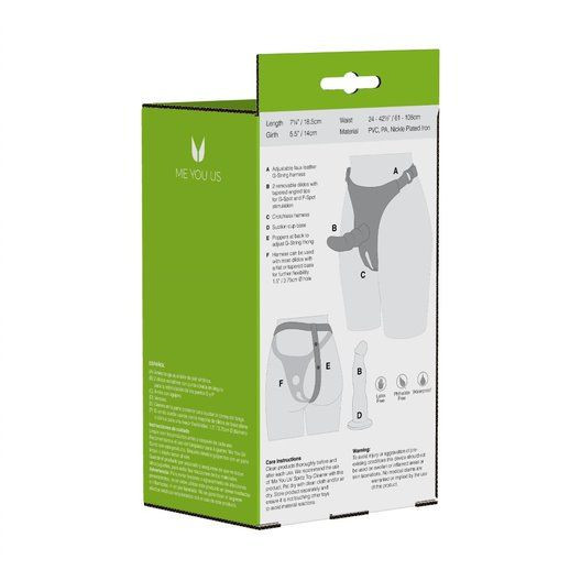 Страпон с 2 сменными насадками Double Tip Strap On Страпон с 2 сменными насадками Double Tip Strap On