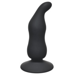 Чёрная анальная пробка Waved Anal Plug Black - 11 см. Чёрная анальная пробка Waved Anal Plug Black - 11 см.