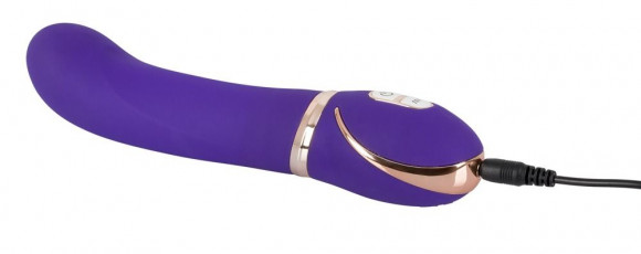 Фиолетовый вибромассажер для точки G Front Row Pink GR - 22 см. Фиолетовый вибромассажер для точки G Front Row Pink GR - 22 см.