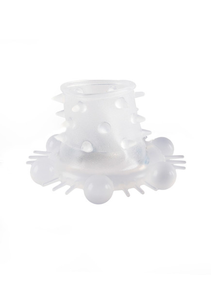 Стимулирующая насадка на пенис с несколькими видами рельефа