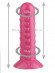 Розовая анальная втулка с шипиками - 19,5 см. Розовая анальная втулка с шипиками - 19,5 см.