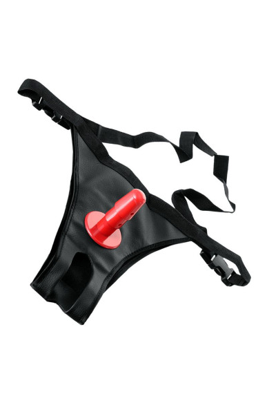 Поясной страпон с насадкой для двойного проникновения - 19 см. Поясной страпон с насадкой для двойного проникновения - 19 см.