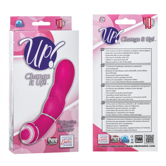 Розовый 10-скоростной вибратор Change it Up! Розовый 10-скоростной вибратор Change it Up!