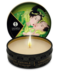 Массажная свеча Exotic Green Tea с ароматом зелёного чая - 30 мл. Массажная свеча Exotic Green Tea с ароматом зелёного чая - 30 мл.