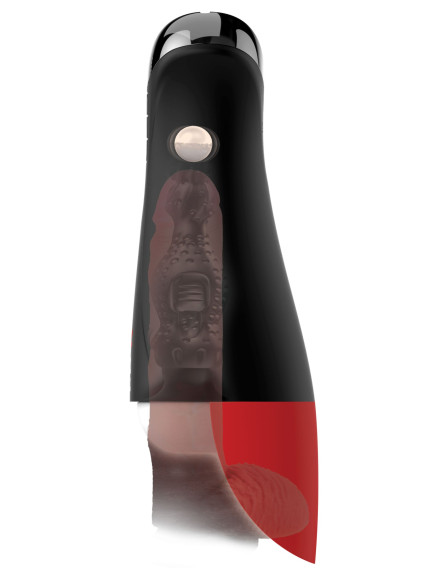 Мастурбатор в колбе с вибрацией Fuck-O-Matic Pro XL