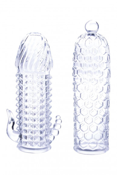 Набор из 2 прозрачных насадок на член Seductive Tickler Sleeves Set Набор из 2 прозрачных насадок на член Seductive Tickler Sleeves Set