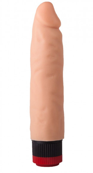 Телесный вибратор-реалистик со встроенным пультом управления - 16,5 см. Телесный вибратор-реалистик со встроенным пультом управления - 16,5 см.