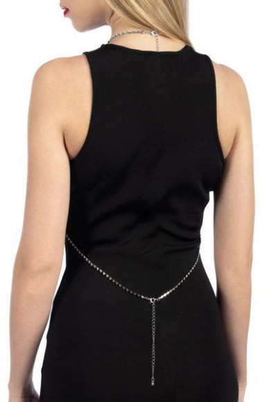 Серебристое украшение на тело BIJOUX DE CORPS JADE ARGENT