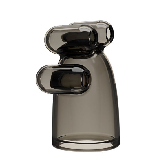 Дымчатая насадка-мастурбатор с вибрацией Vibrating Crystal Cap II Дымчатая насадка-мастурбатор с вибрацией Vibrating Crystal Cap II