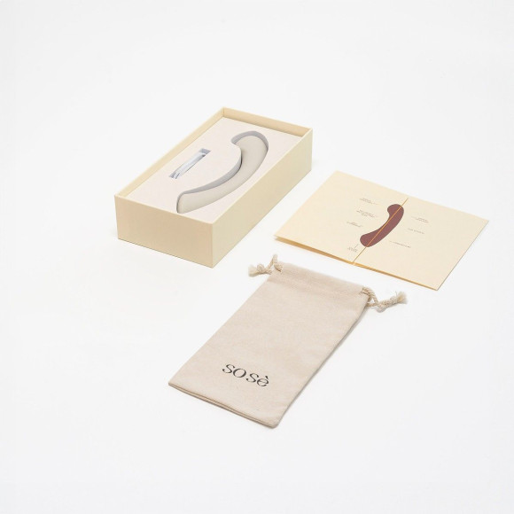 Серый вибростимулятор точки G Mirage - 17,8 см.