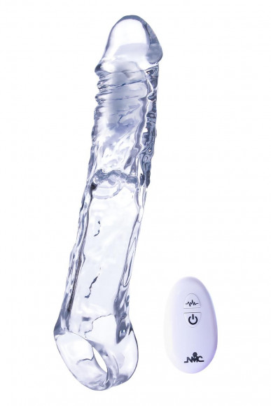 Прозрачная насадка-удлинитель Length Enhancer With Bullet с подхватом - 22,3 см. Прозрачная насадка-удлинитель Length Enhancer With Bullet с подхватом - 22,3 см.