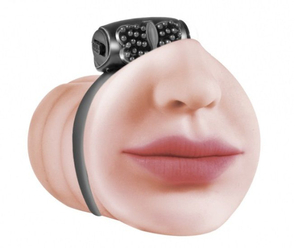 Мастурбатор-ротик с виброкольцом Satisfaction Beloved Мастурбатор-ротик с виброкольцом Satisfaction Beloved