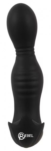 Черная анальная пробка с вибрацией, вращением и пультом ДУ RC Butt Plug with 2 Functions Черная анальная пробка с вибрацией, вращением и пультом ДУ RC Butt Plug with 2 Functions