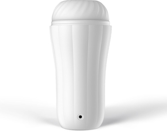 Белый вибромастурбатор Robin - 19,8 см.